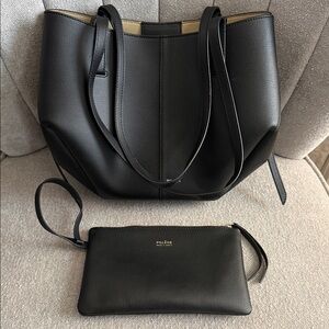 Polene cyme mini Leather Tote Bag - Women